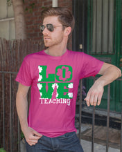 Load image into Gallery viewer, Teaching Love Clover St Patrick's Day Gift Guys Tee