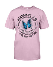 Load image into Gallery viewer, Blue Butterfly Gift For Angel Grandma Your Wings Were Ready Guys Tee