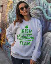 Load image into Gallery viewer, Irsih Drinking Team Green Shamrock St Patrick's Day Sweatshirt
