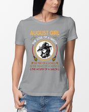 Load image into Gallery viewer, Birthday Gift For August Girl The Soul Of A Witch Ladies Tee