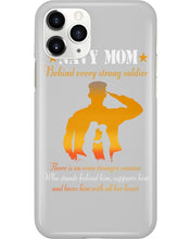 Load image into Gallery viewer, Son Gift For Navy Mom Behind Every Strong Soldier Phone case