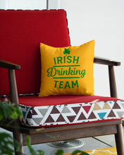 Load image into Gallery viewer, Irsih Drinking Team Green Shamrock St Patrick's Day Pillow Cover