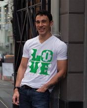 Load image into Gallery viewer, Teaching Love Clover St Patrick's Day Gift Guys V-Neck