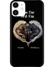 Load image into Gallery viewer, Horses From Our First Kiss Custom Name Gift For Girlfriend Phone case