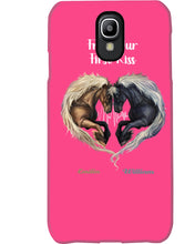 Load image into Gallery viewer, Horses From Our First Kiss Custom Name Gift For Girlfriend Phone case