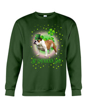 Load image into Gallery viewer, Bulldog Leprechaun Clover St Patrick's Day Gift For Dog Lovers Sweatshirt