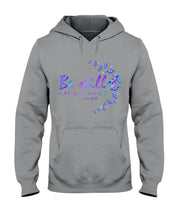 Load image into Gallery viewer, Be Still And Know That I Am God Purple Dragonfly Hoodie