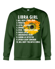 Load image into Gallery viewer, Birthday Gift For Libra Girl Will Bury You With A Smile Sweatshirt