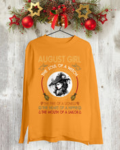 Load image into Gallery viewer, Birthday Gift For August Girl The Soul Of A Witch Unisex Long Sleeve