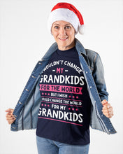 Load image into Gallery viewer, I Could Change The World For My Grandkids Ladies Tee