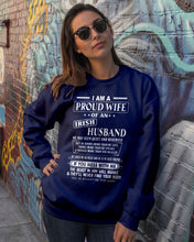Load image into Gallery viewer, I Am A Proud Wife Of An Irish Husband Gift For Family Sweatshirt