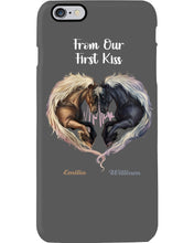 Load image into Gallery viewer, Horses From Our First Kiss Custom Name Gift For Girlfriend Phone case