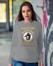 Load image into Gallery viewer, Birthday Gift For August Girl The Soul Of A Witch Sweatshirt