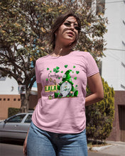 Load image into Gallery viewer, Leprechaun Gnome One Lucky Lala Clover St Patrick's Day Gift Ladies Tee
