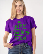 Load image into Gallery viewer, Irsih Drinking Team Green Shamrock St Patrick's Day Guys Tee