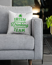 Load image into Gallery viewer, Irsih Drinking Team Green Shamrock St Patrick's Day Pillow Cover
