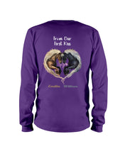 Load image into Gallery viewer, Horses From Our First Kiss Custom Name Gift For Girlfriend Unisex Long Sleeve