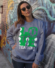 Load image into Gallery viewer, Teaching Love Clover St Patrick's Day Gift Sweatshirt