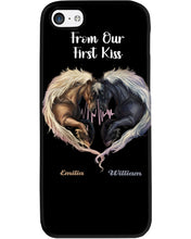 Load image into Gallery viewer, Horses From Our First Kiss Custom Name Gift For Girlfriend Phone case