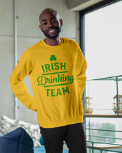 Load image into Gallery viewer, Irsih Drinking Team Green Shamrock St Patrick's Day Sweatshirt