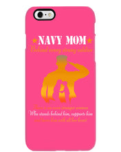 Load image into Gallery viewer, Son Gift For Navy Mom Behind Every Strong Soldier Phone case