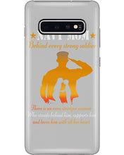 Load image into Gallery viewer, Son Gift For Navy Mom Behind Every Strong Soldier Phone case