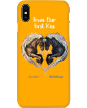 Load image into Gallery viewer, Horses From Our First Kiss Custom Name Gift For Girlfriend Phone case