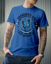 Load image into Gallery viewer, Blue Butterfly Gift For Angel Grandma Your Wings Were Ready Guys Tee