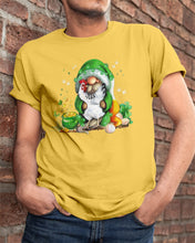 Load image into Gallery viewer, Gnome Pot Of Gold Shamrock St. Patrick's Day Printed Mug Guys Tee
