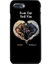 Load image into Gallery viewer, Horses From Our First Kiss Custom Name Gift For Girlfriend Phone case