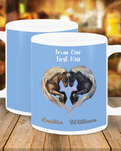 Load image into Gallery viewer, Horses From Our First Kiss Custom Name Gift For Girlfriend Mug