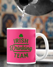 Load image into Gallery viewer, Irsih Drinking Team Green Shamrock St Patrick's Day Mug