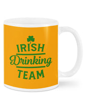 Load image into Gallery viewer, Irsih Drinking Team Green Shamrock St Patrick's Day Mug