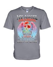 Load image into Gallery viewer, My Angel Grandpa Who Watched Over My Back Guys V-Neck