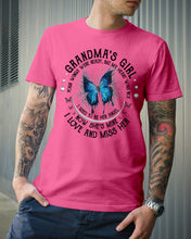 Load image into Gallery viewer, Blue Butterfly Gift For Angel Grandma Your Wings Were Ready Guys Tee