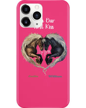 Load image into Gallery viewer, Horses From Our First Kiss Custom Name Gift For Girlfriend Phone case