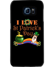 Load image into Gallery viewer, Corgi Sitting On Rainbow I Love St Patrick's Day Gift For Dog Lovers Phone case
