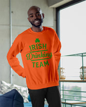 Load image into Gallery viewer, Irsih Drinking Team Green Shamrock St Patrick's Day Sweatshirt