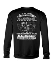 Load image into Gallery viewer, Amazing Gift For Husband She Love Me So Much Skull Sweatshirt