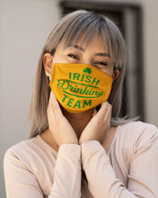 Load image into Gallery viewer, Irsih Drinking Team Green Shamrock St Patrick's Day Cloth Face Mask