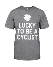 Load image into Gallery viewer, Lucky To Be A Biker Pilot Clover St Patrick's Day Gift Guys Tee