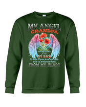 Load image into Gallery viewer, My Angel Grandpa Who Watched Over My Back Sweatshirt