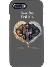 Load image into Gallery viewer, Horses From Our First Kiss Custom Name Gift For Girlfriend Phone case