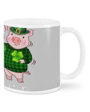 Load image into Gallery viewer, Pig Wear Plaid Shirt And Top Hat St Patrick's Day Gift Mug
