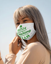 Load image into Gallery viewer, Irsih Drinking Team Green Shamrock St Patrick's Day Cloth Face Mask