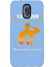 Load image into Gallery viewer, Son Gift For Navy Mom Behind Every Strong Soldier Phone case