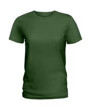 Load image into Gallery viewer, Son Gift For Navy Mom Behind Every Strong Soldier Ladies Tee