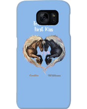 Load image into Gallery viewer, Horses From Our First Kiss Custom Name Gift For Girlfriend Phone case