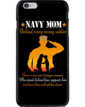 Load image into Gallery viewer, Son Gift For Navy Mom Behind Every Strong Soldier Phone case