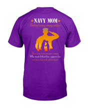 Load image into Gallery viewer, Son Gift For Navy Mom Behind Every Strong Soldier Guys Tee